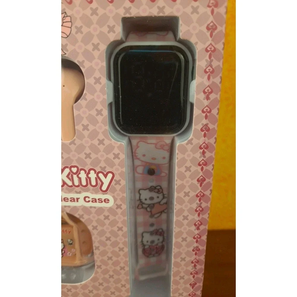 TWS Hello Kitty Digital Smart Watch With Earbuds NIB